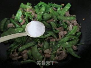 荷兰豆炒肉的做法步骤：10