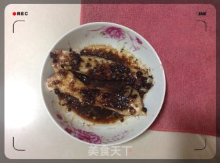 蒜蓉豆豉蒸鲩鱼腩的做法步骤：5