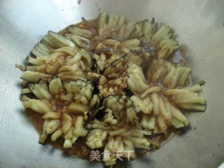 肉末菊花茄子的做法步骤：10