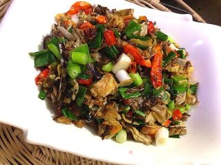 家的味道:蒜苗干菜末的做法步骤：10