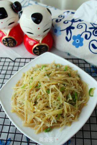 蒜香土豆丝的做法步骤：8