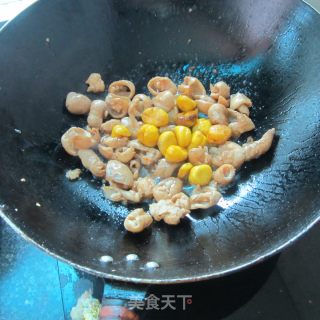板粟炒生肠的做法步骤：5