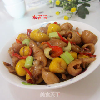 板粟炒生肠的做法步骤：8