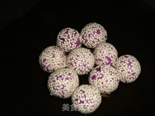 紫薯小麻球的做法步骤：8