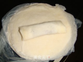 紫薯春卷的做法步骤：5