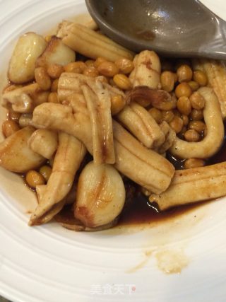 牛骨髓黄豆烧蒜子的做法步骤：3