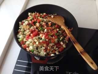 番茄煎蛋面的做法步骤：6