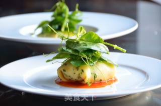 龙虾可丽饼配大豆苗莎拉和萝卜乳的做法步骤：13