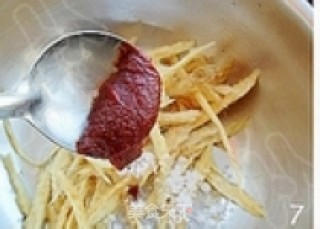 辣拌明太鱼丝的做法步骤：7