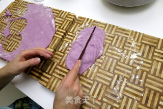 紫薯玫瑰花馒头（电饭煲版）的做法步骤：7