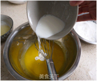 山寨蔓越莓戚风蛋糕的做法步骤：3