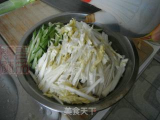白菜心黄瓜拌豆腐丝的做法步骤：5
