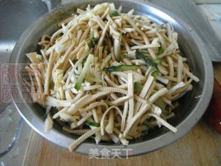 白菜心黄瓜拌豆腐丝的做法步骤：9