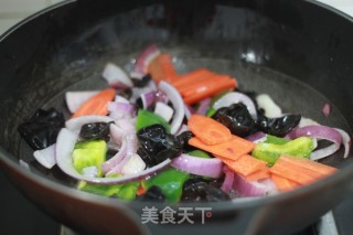 洋葱炒猪肝的做法步骤：4