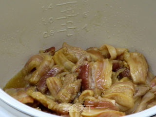 五花肉炒黄豆芽（电饭煲版）的做法步骤：3
