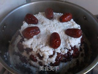 红豆大枣糯米糕的做法步骤：8