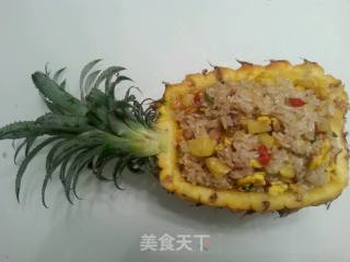菠萝炒饭的做法步骤：7