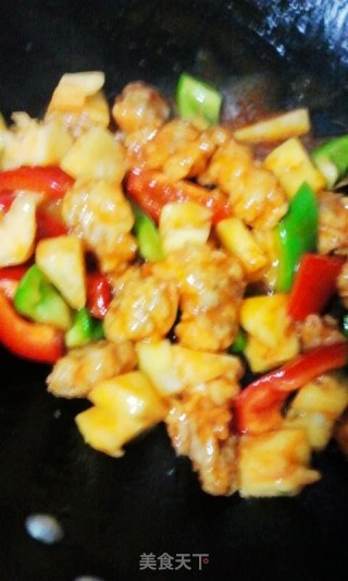 【菠萝咕噜肉】菠萝季不能错过的美味的做法步骤：8