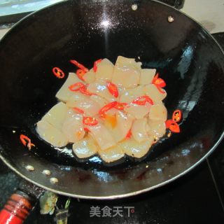 油辣蘑芋豆腐的做法步骤：5