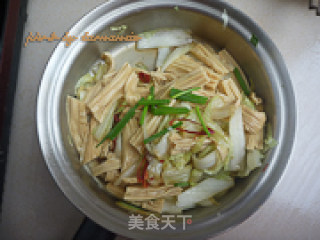 白菜腐竹的做法步骤：5