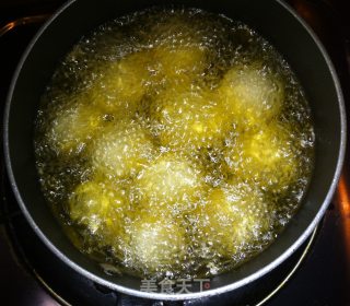 迷你豆沙麻球的做法步骤：9