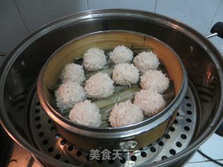 【珍珠丸子】----湖北小吃的做法步骤：11
