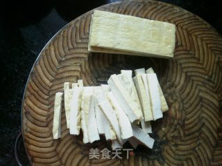韭菜炒豆干的做法步骤：3