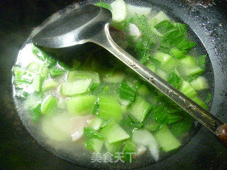 青菜咸肉土豆汤的做法步骤：8