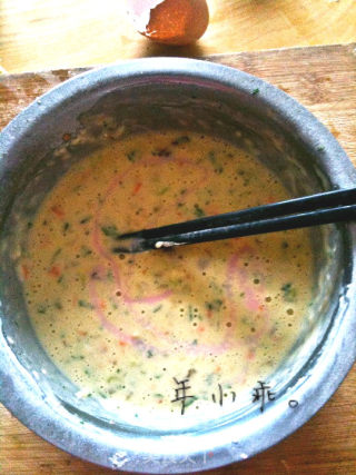 胡萝卜蔬菜鸡蛋饼的做法步骤：6