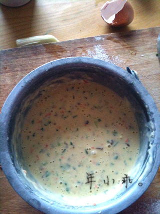 胡萝卜蔬菜鸡蛋饼的做法步骤：7