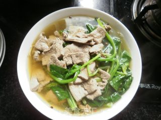 菠菜猪肝汤的做法步骤：6