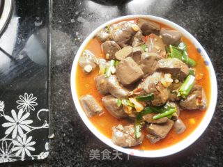 泡菜烧鸡血旺的做法步骤：7