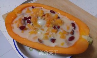 美颜瘦身~木瓜炖~的做法步骤：6