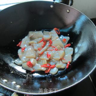 肉片蘑芋豆腐的做法步骤：4