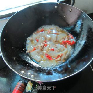 肉片蘑芋豆腐的做法步骤：7