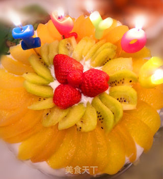 水果生日蛋糕的做法步骤：9