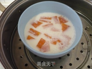 木瓜牛奶炖蛋的做法步骤：5