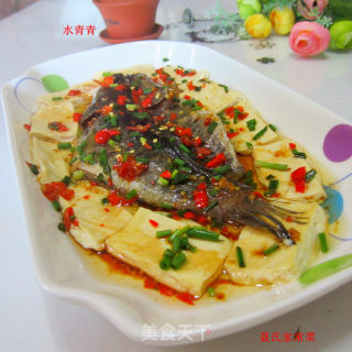 葱香豆腐蒸柴鱼的做法步骤：11