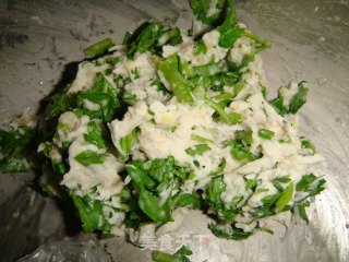 香菜藕圆的做法步骤：7