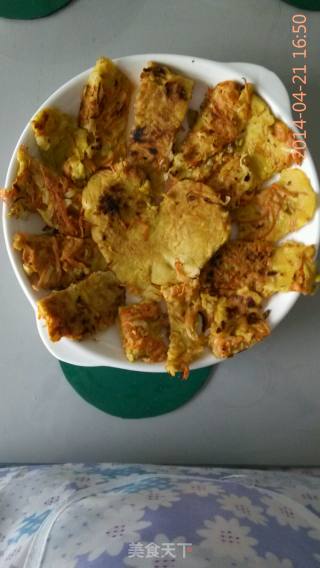 胡萝卜鸡蛋饼的做法步骤：6