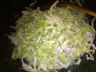 包菜炒饭的做法步骤：4