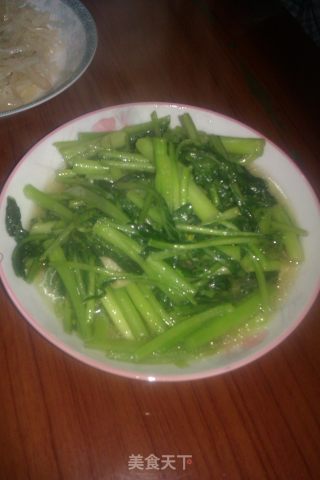 炒油菜的做法步骤：7