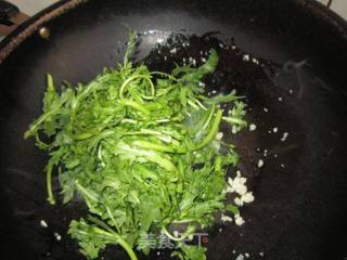 蒜泥茼蒿的做法步骤：5