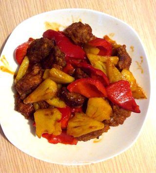 菠萝咕咾肉的做法步骤：1