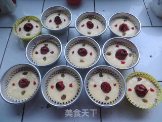 【玉米发糕】可当零食吃的小发糕的做法步骤：7