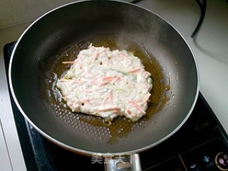 蔬菜米饭饼的做法步骤：7