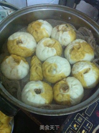 花色包子的做法步骤：8
