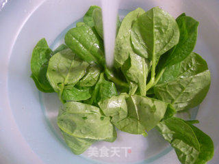 咸肉木耳菜荞麦面的做法步骤：2