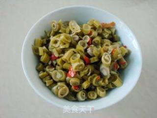 酸豇豆炒牛肉末的做法步骤：3