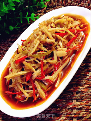 夏日餐桌宝物--凉拌嫩姜丝的做法步骤：11